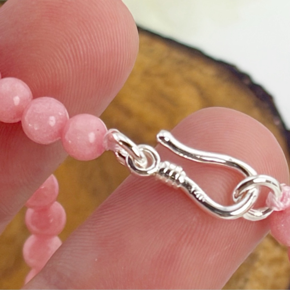 Raw Apatite Labradorite & Pink Opal Cluster Pendant Necklace Southwest Boho 925 - Picture 7 of 9